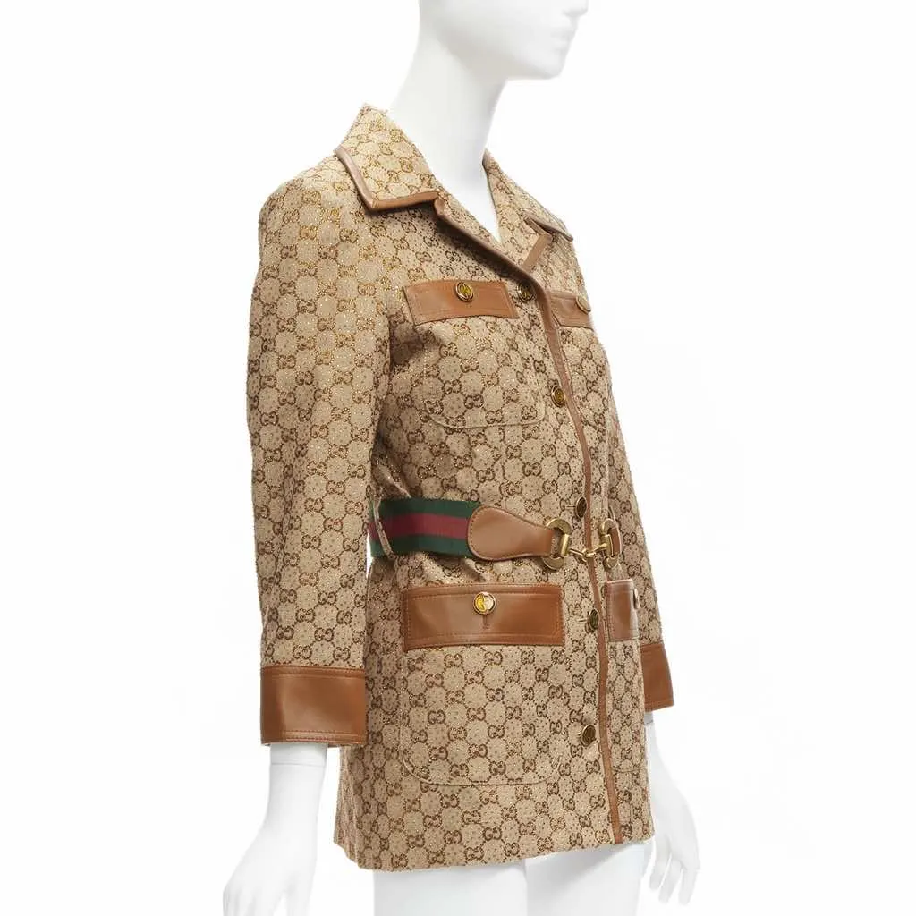 Gucci Aria Brown Cotton Very good - Model View