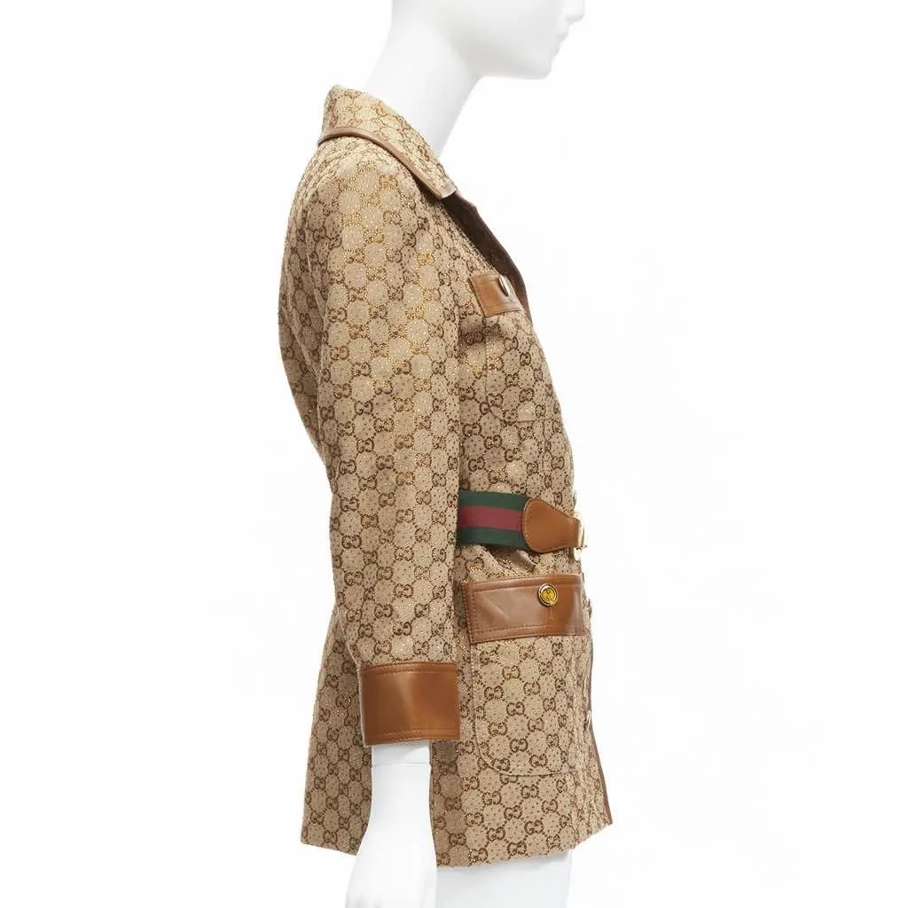 Gucci Aria Brown Cotton Very good - Box View