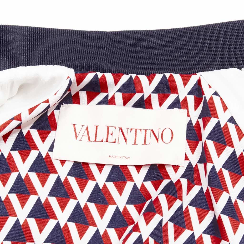 Valentino Garavani Red Satin Bomber Jacket - Image 12