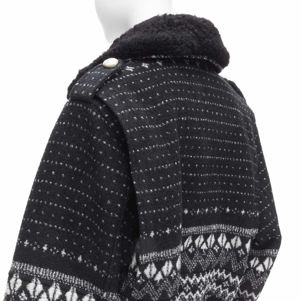 Louis Vuitton Black Intarsia Wool Jacket - Image 11