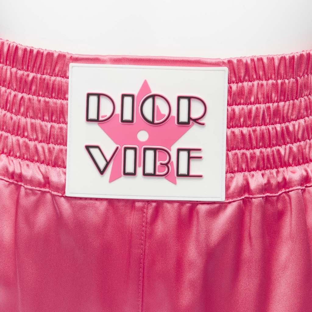 Christian Dior Boxing Satin Shorts - Back view