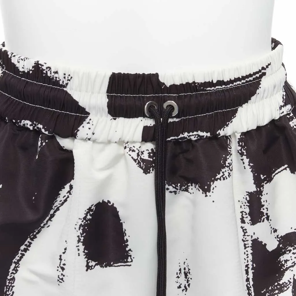 Alexander McQueen Graffiti Flared Shorts Black Very good - Back View