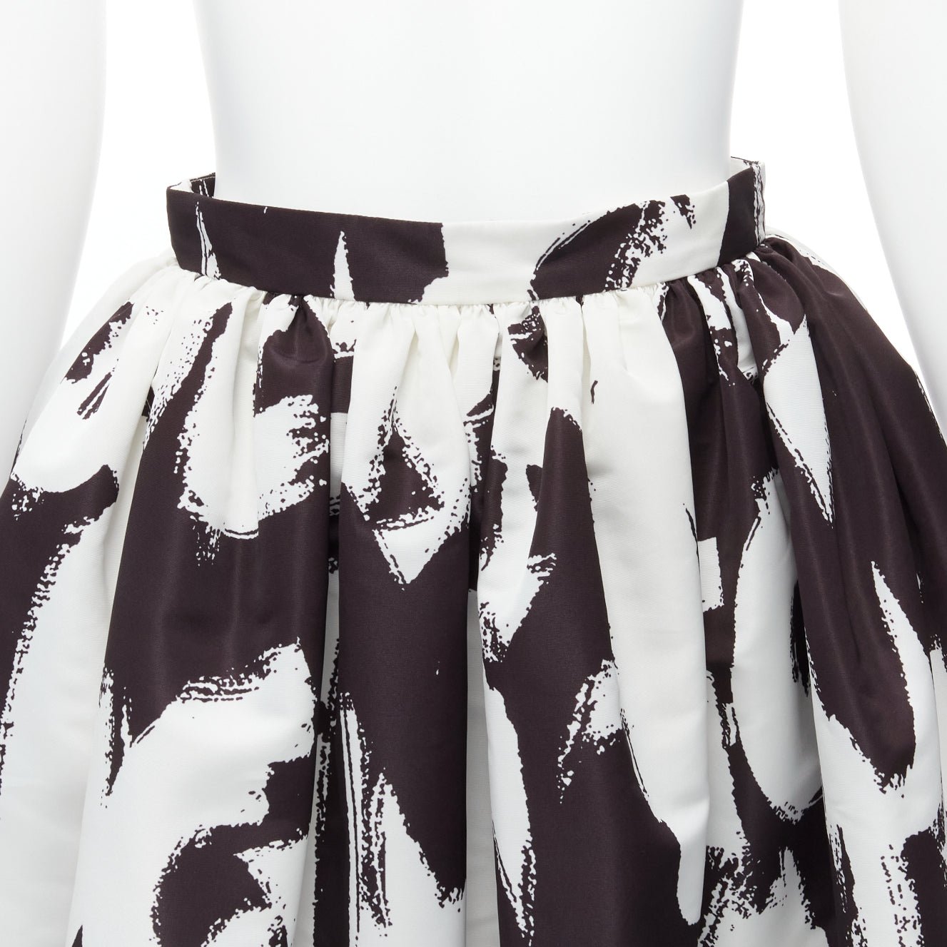 Alexander Mcqueen Graffiti Flared Skirt - Back view