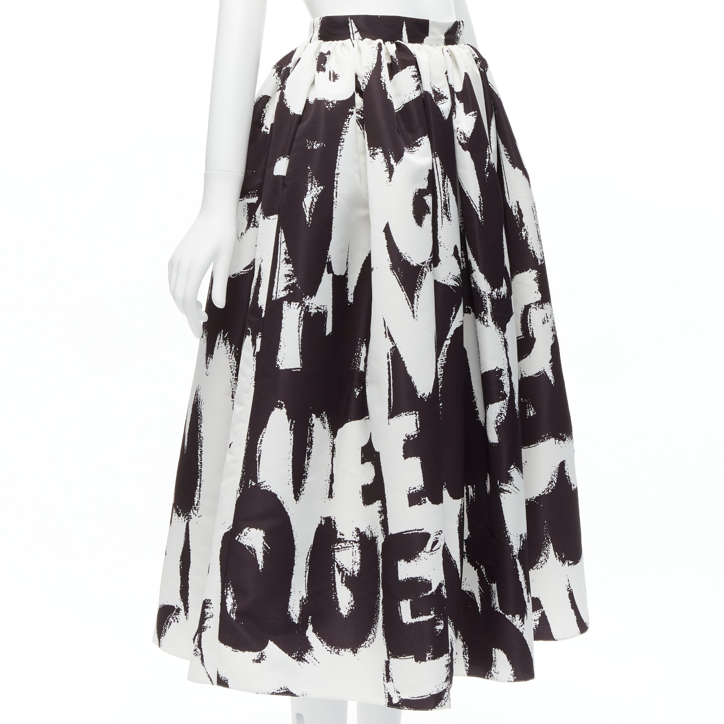 Alexander Mcqueen Graffiti Flared Skirt - Image 6