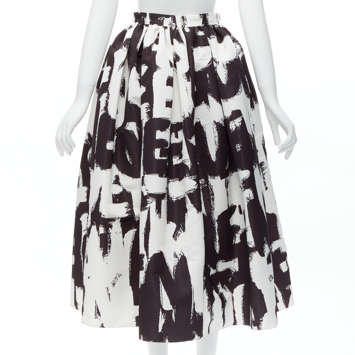 Alexander Mcqueen Graffiti Flared Skirt - Side view