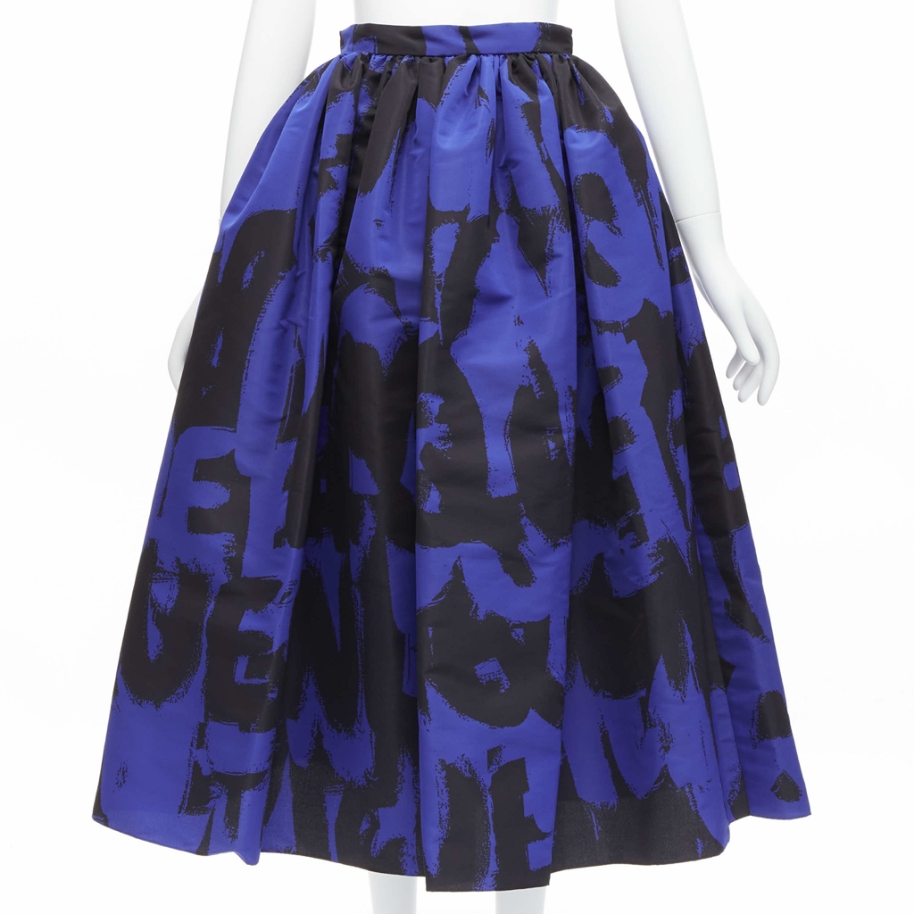 Alexander Mcqueen Graffiti Full Skirt