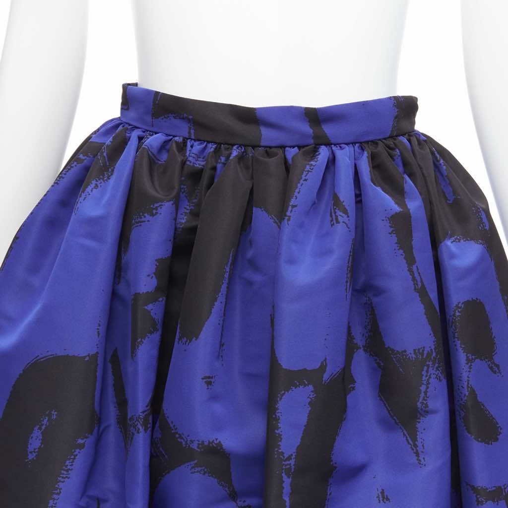 Alexander Mcqueen Graffiti Full Skirt - Back view