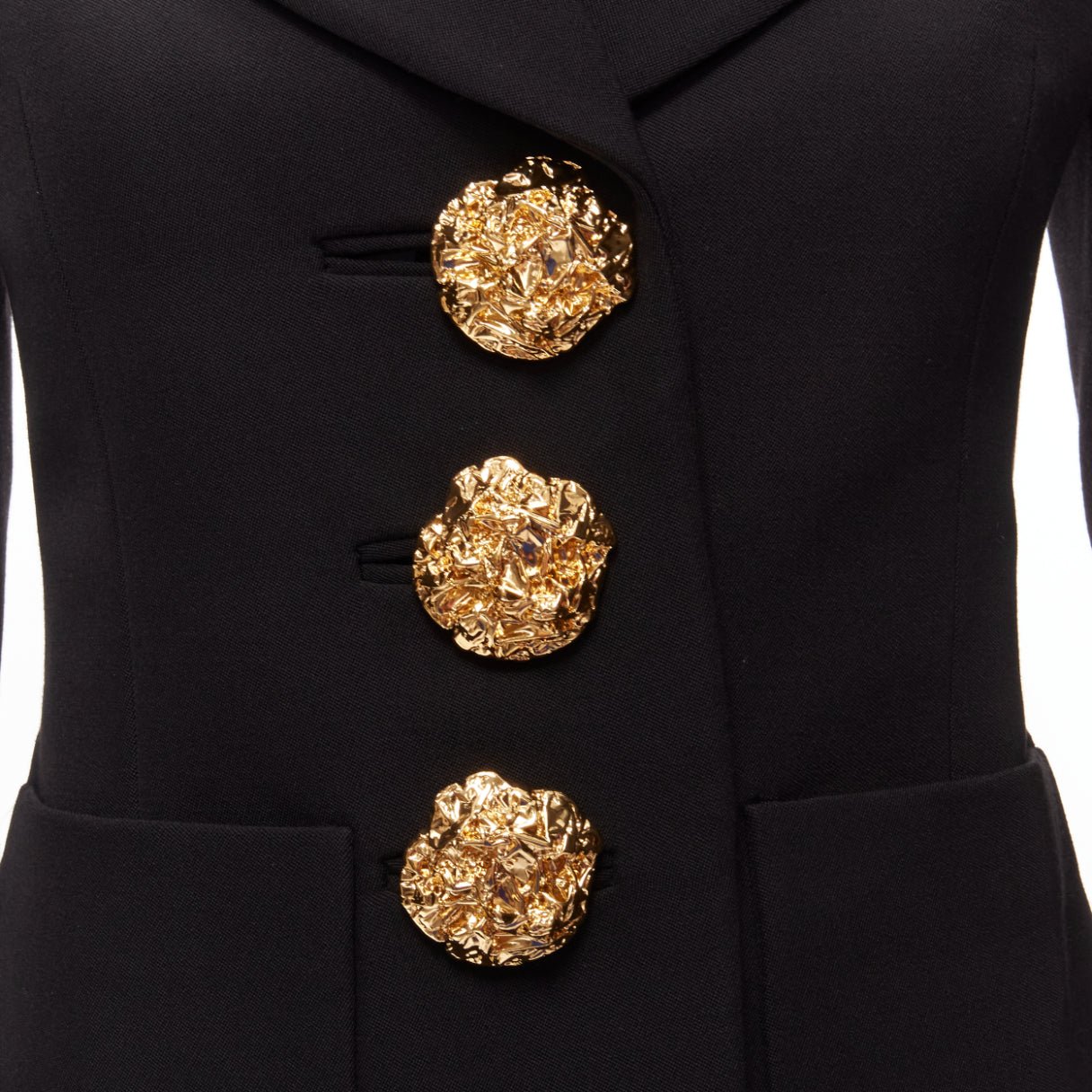 Saint Laurent Floral Button Blazer - Back view