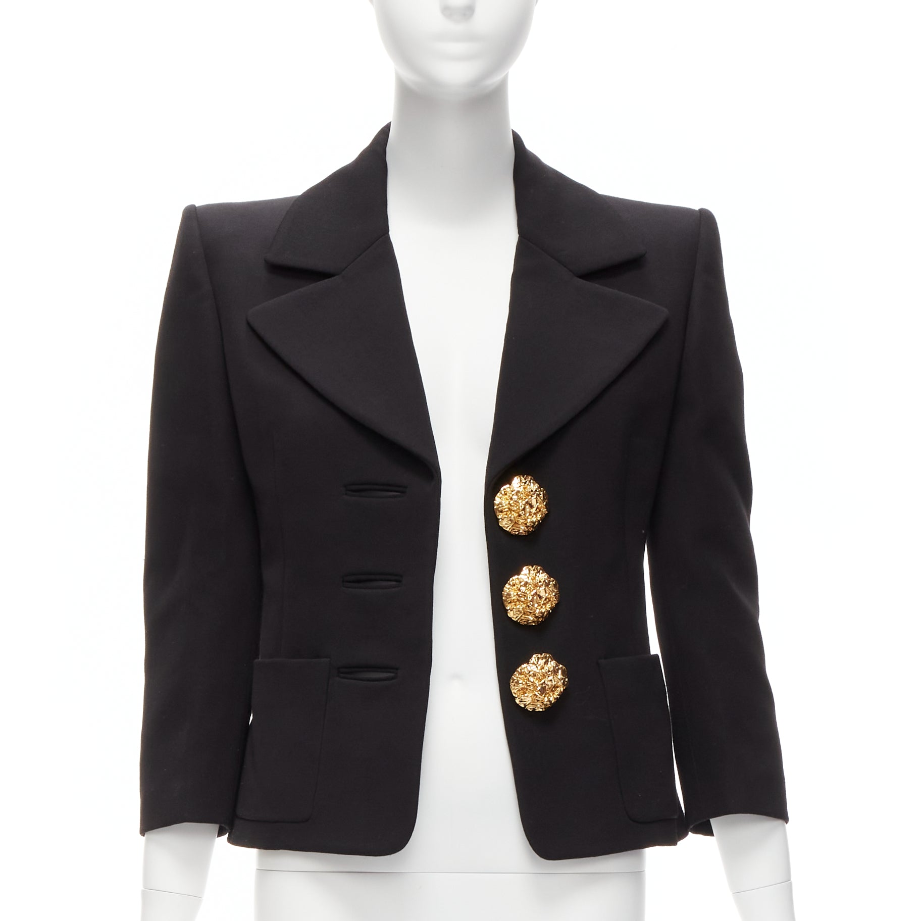 Saint Laurent Floral Button Blazer - Image 6