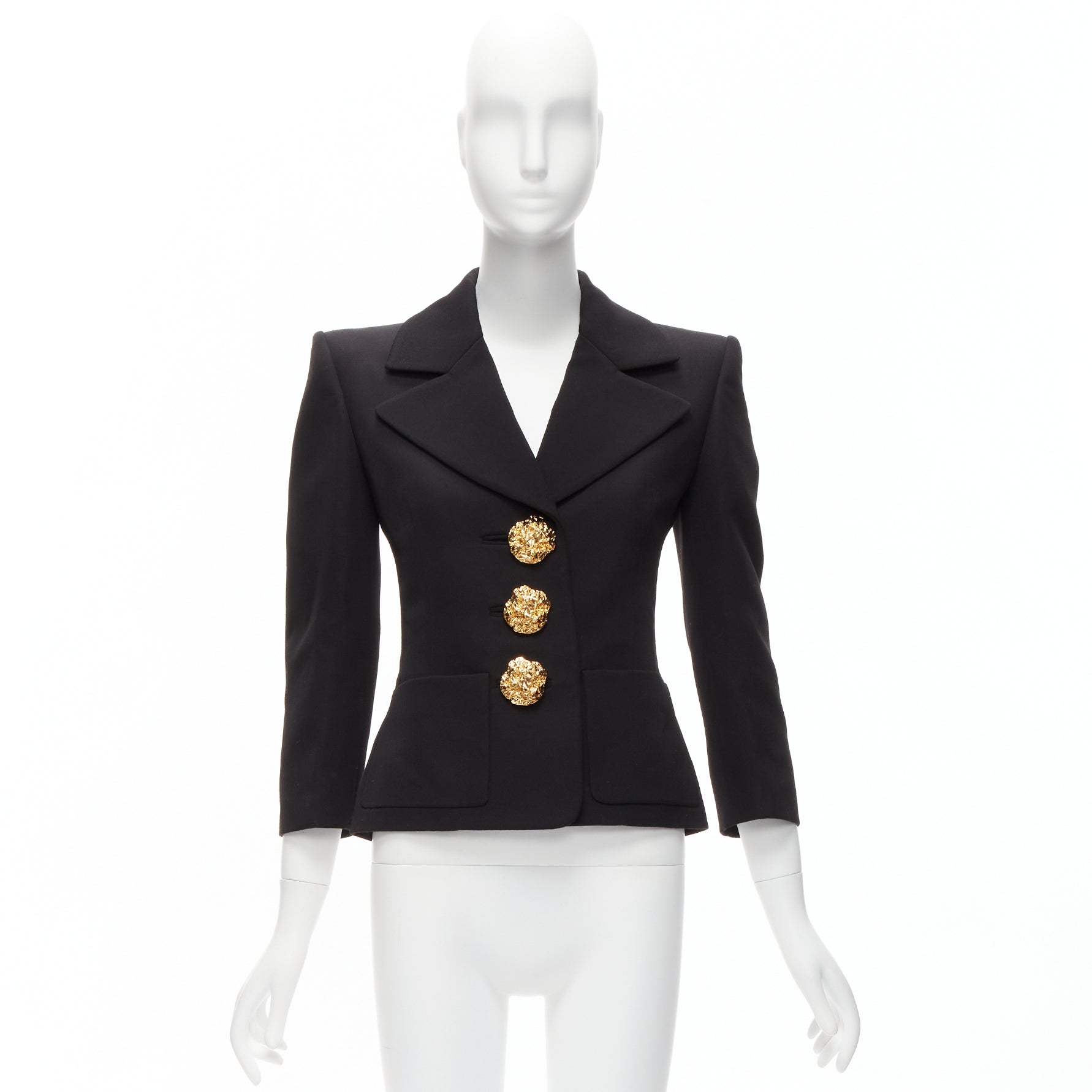 Saint Laurent Floral Button Blazer - Image 12