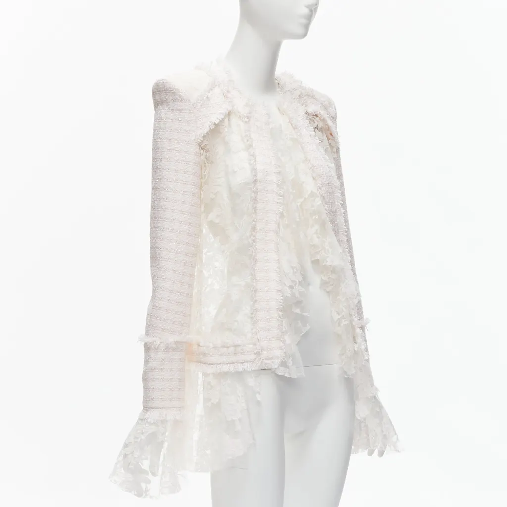 Balmain Spencer White Polyester Never worn - Inside View