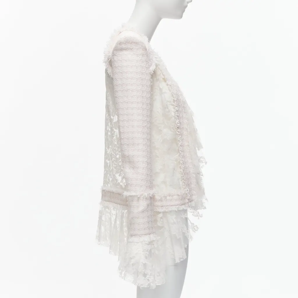 Balmain Spencer White Polyester Never worn - Model View