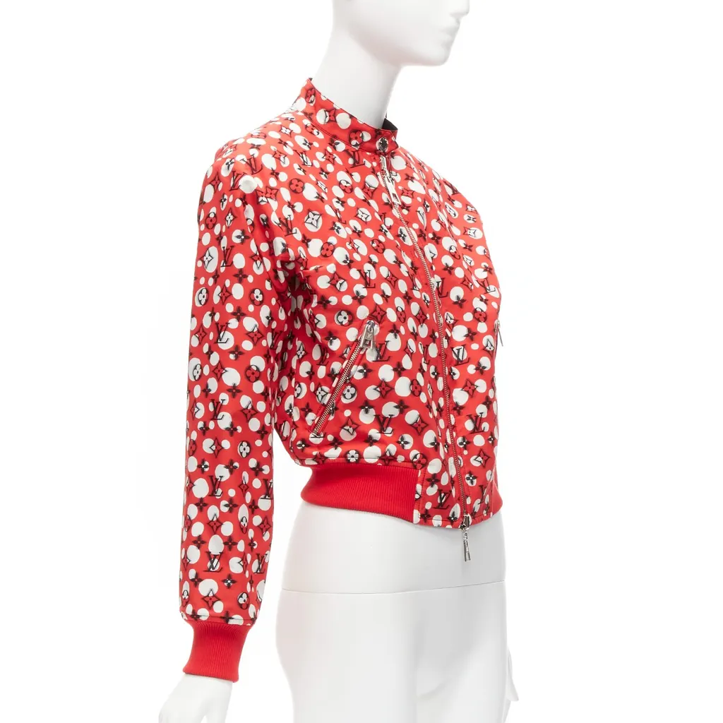 Louis Vuitton Red Dots Reversible Bomber Red Cotton Very good - Box View