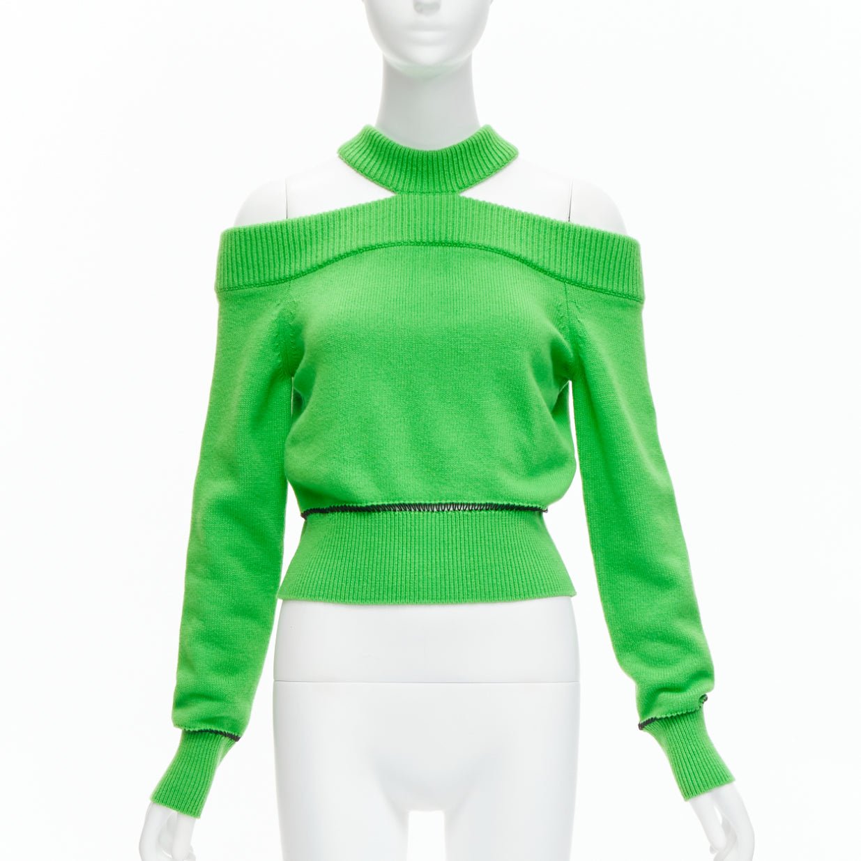 Alexander Mcqueen Green Cold Shoulder - Image 6