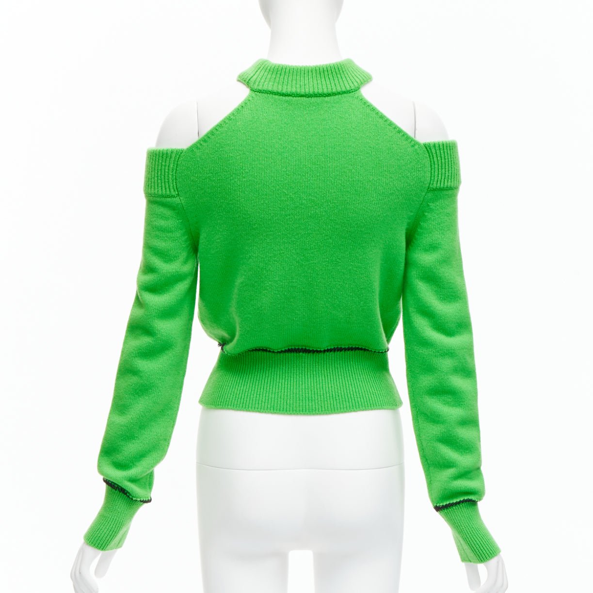 Alexander Mcqueen Green Cold Shoulder - Side view