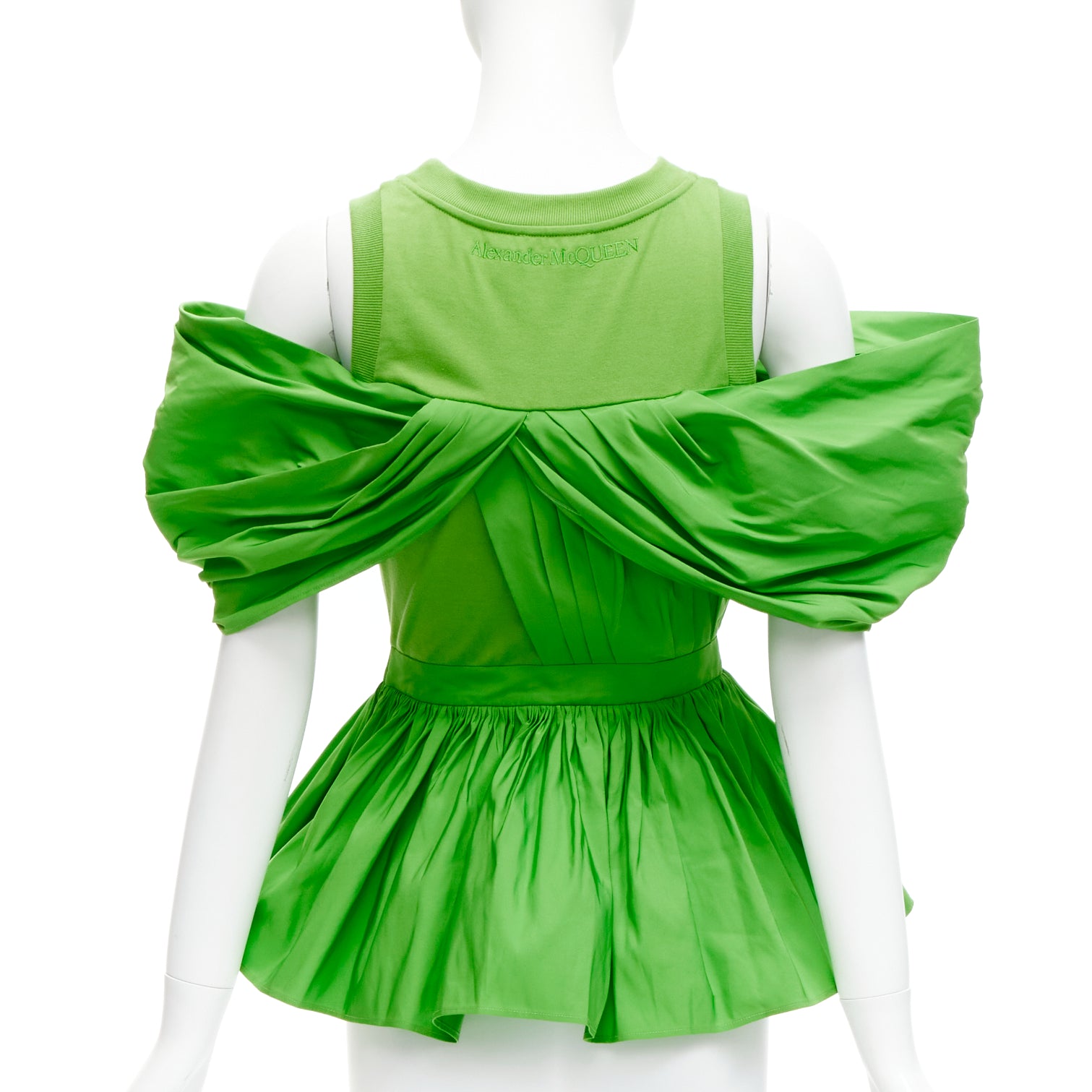Alexander Mcqueen Pleated Peplum Top - Side view