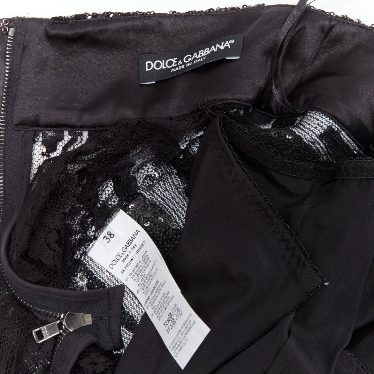 Dolce & Gabbana Zebra Lace Skirt - Image 11