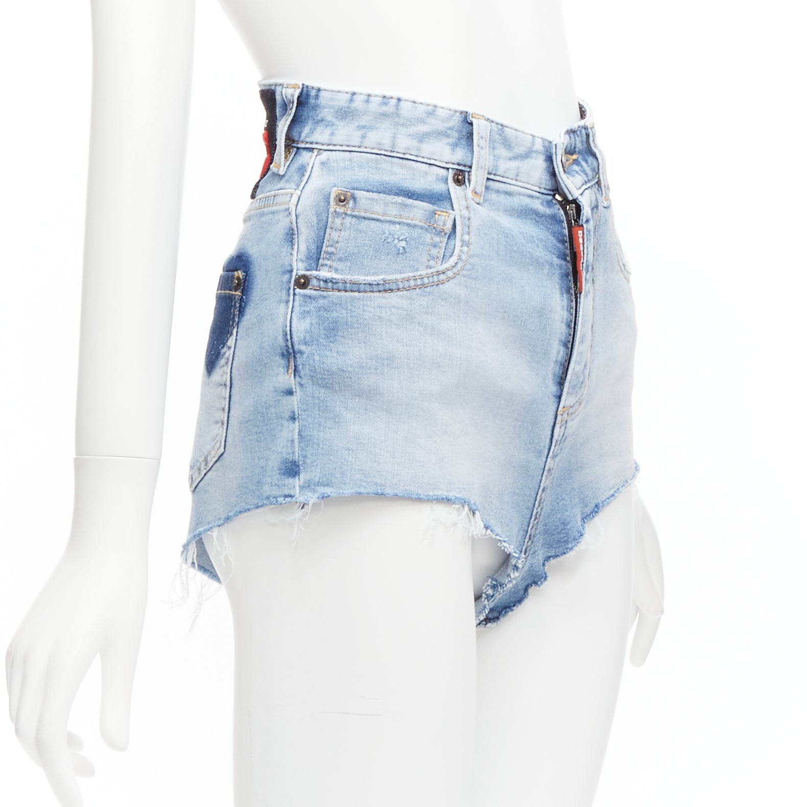 Dsquared2 Heart Denim Shorts - 4