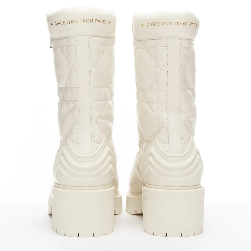 Dior D-Leader White Leather Never worn - Box View