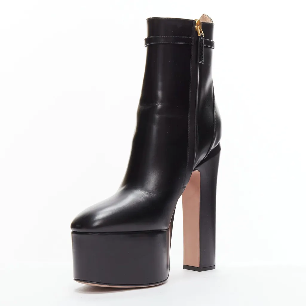 Valentino Tan-Go 155 Black Leather Very good - Model View