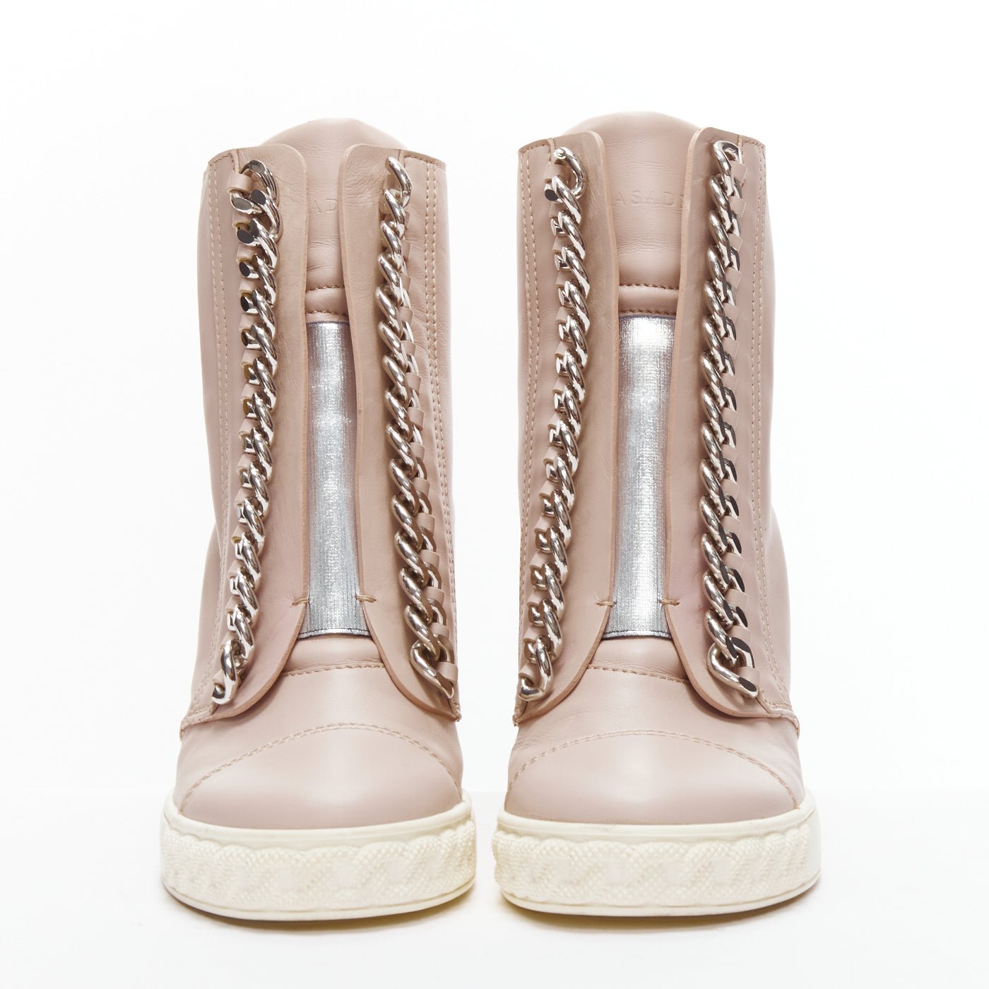 Casadei Chain Trim Wedge Sneakers - Image 6
