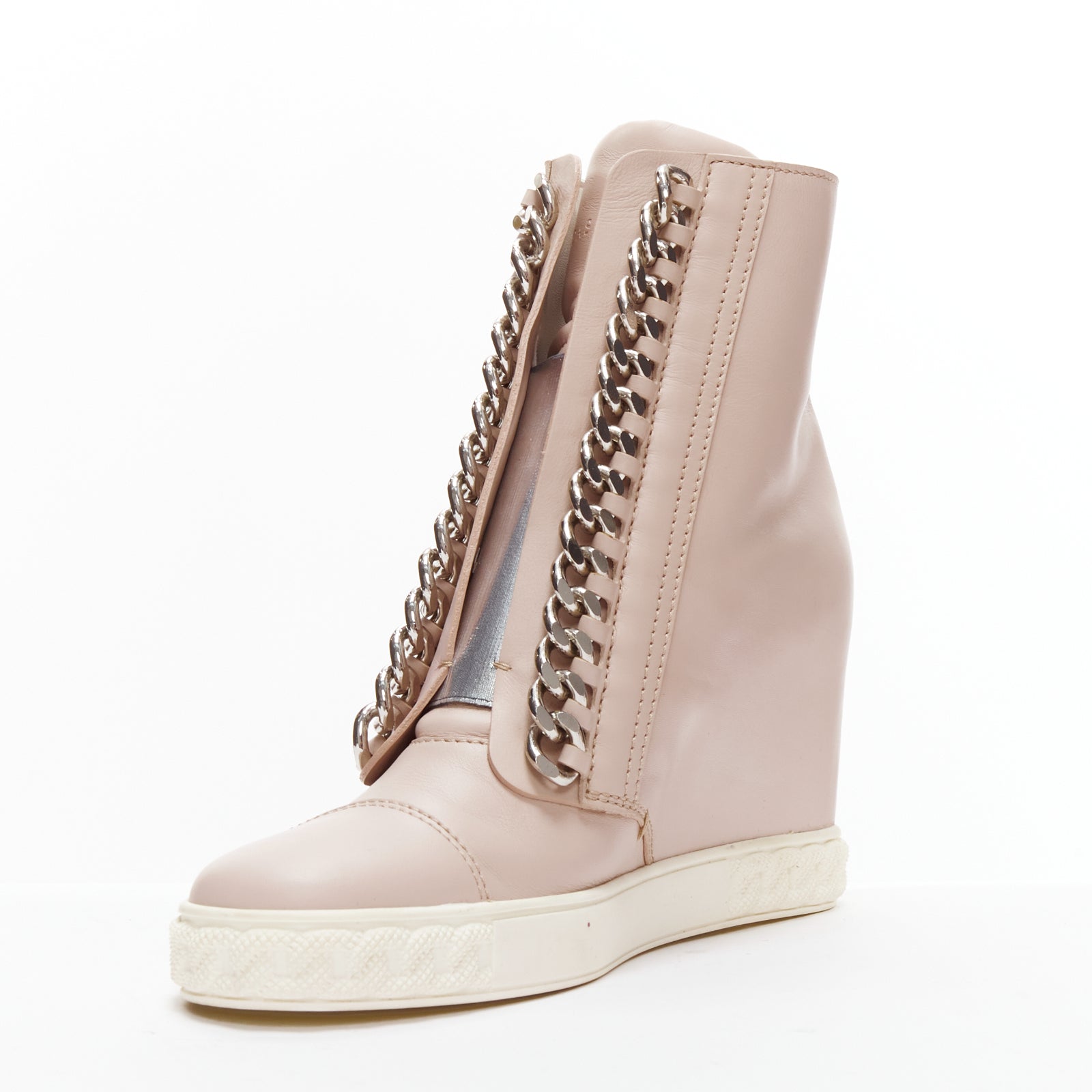 Casadei Chain Trim Wedge Sneakers - 4