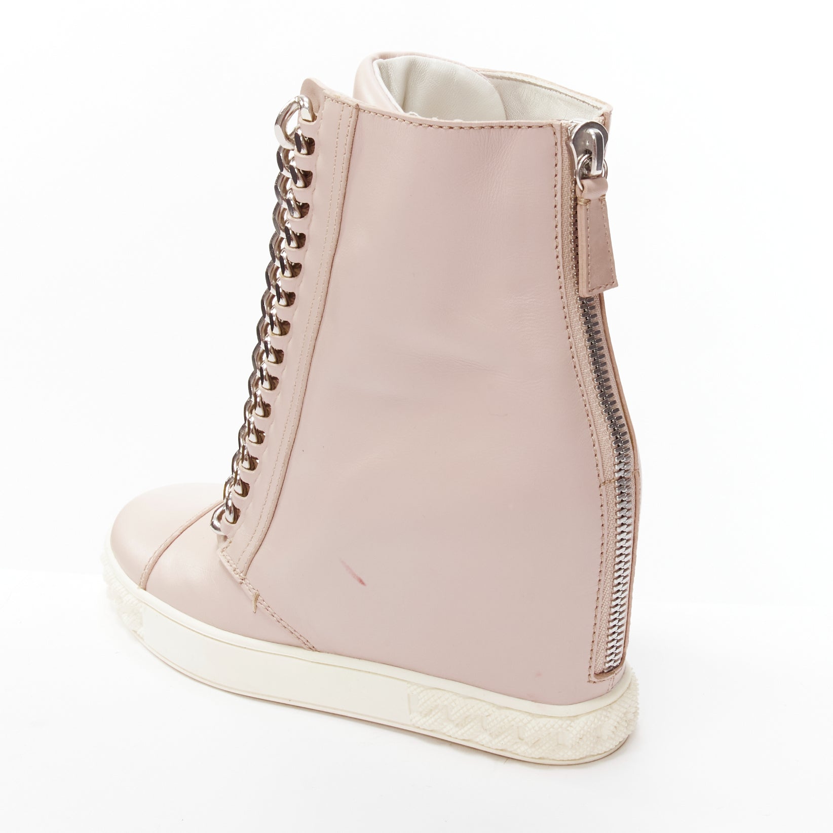 Casadei Chain Trim Wedge Sneakers - Image 10