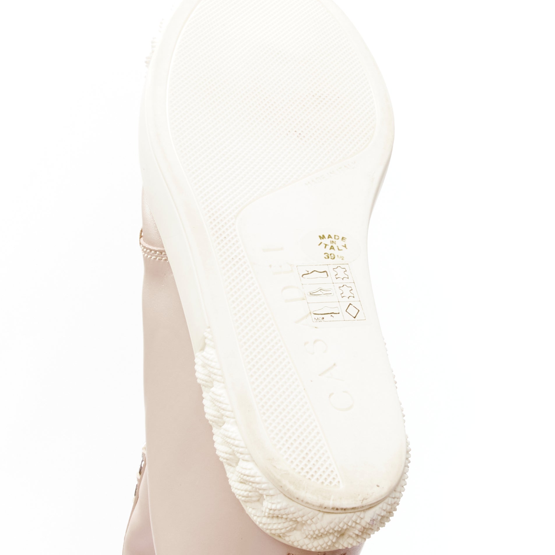 Casadei Chain Trim Wedge Sneakers - Image 12