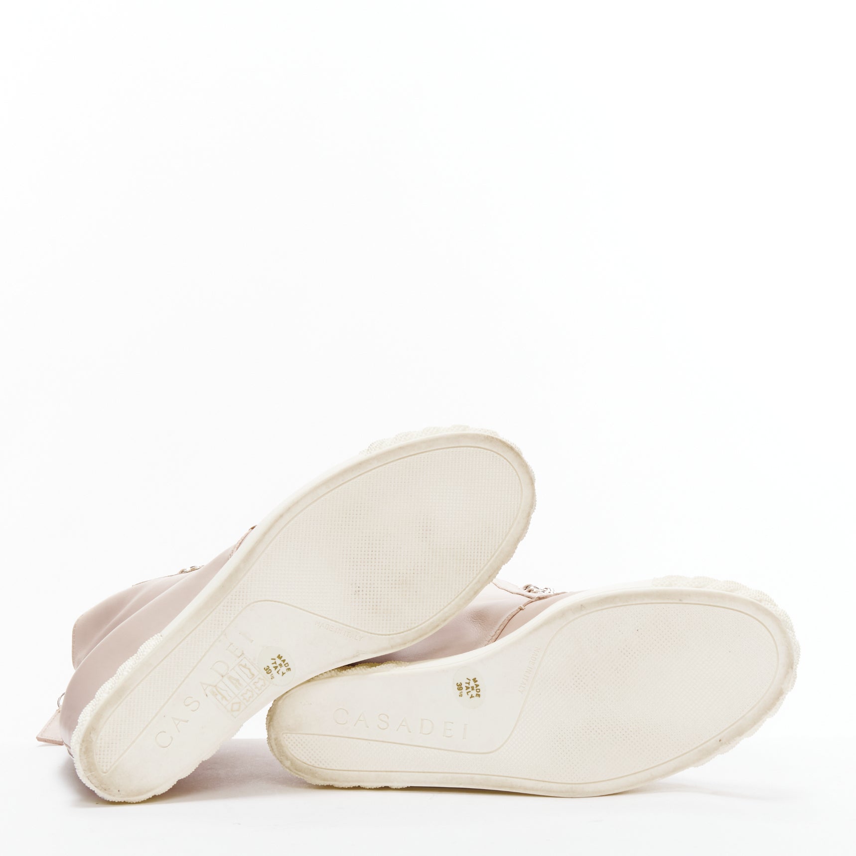 Casadei Chain Trim Wedge Sneakers - Image 13