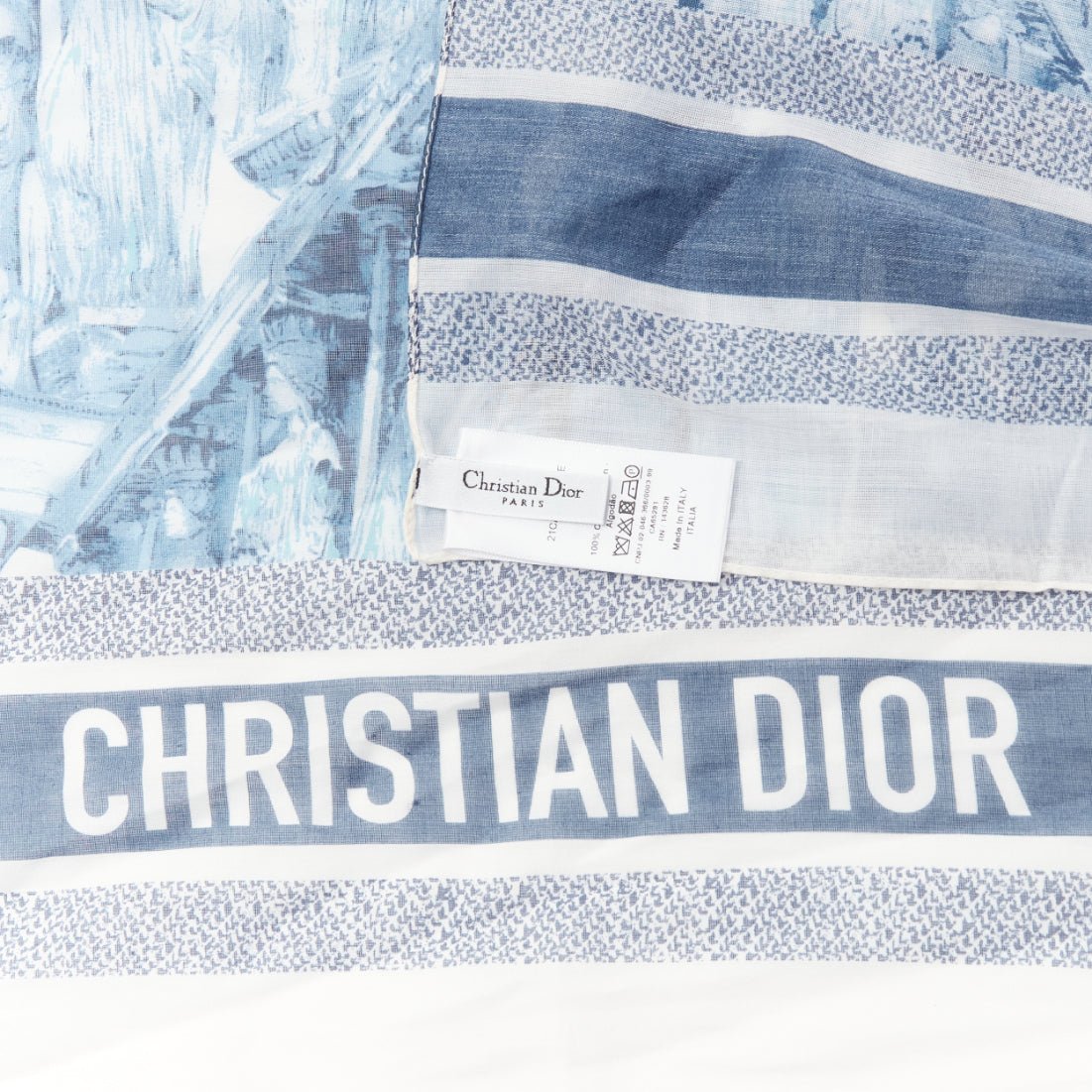 Dior Statues Print Scarf - Back view
