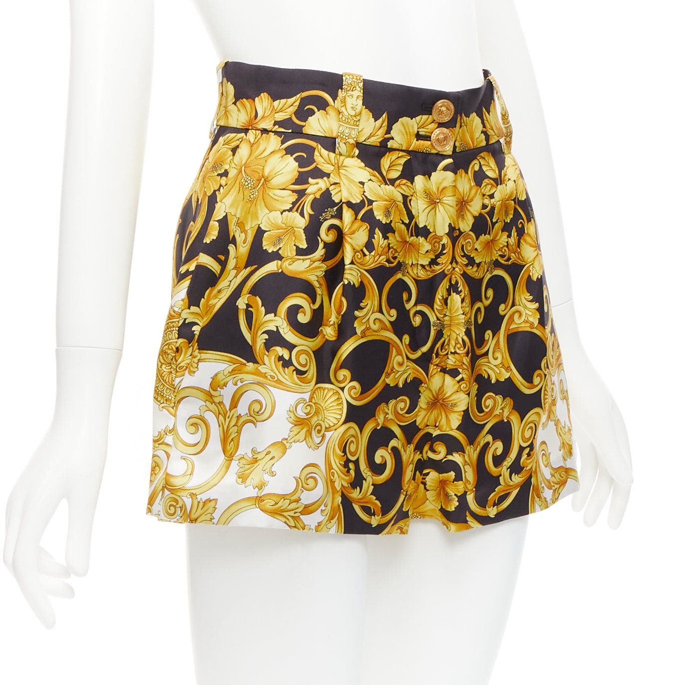 Versace Tribute Silk Shorts - Back view