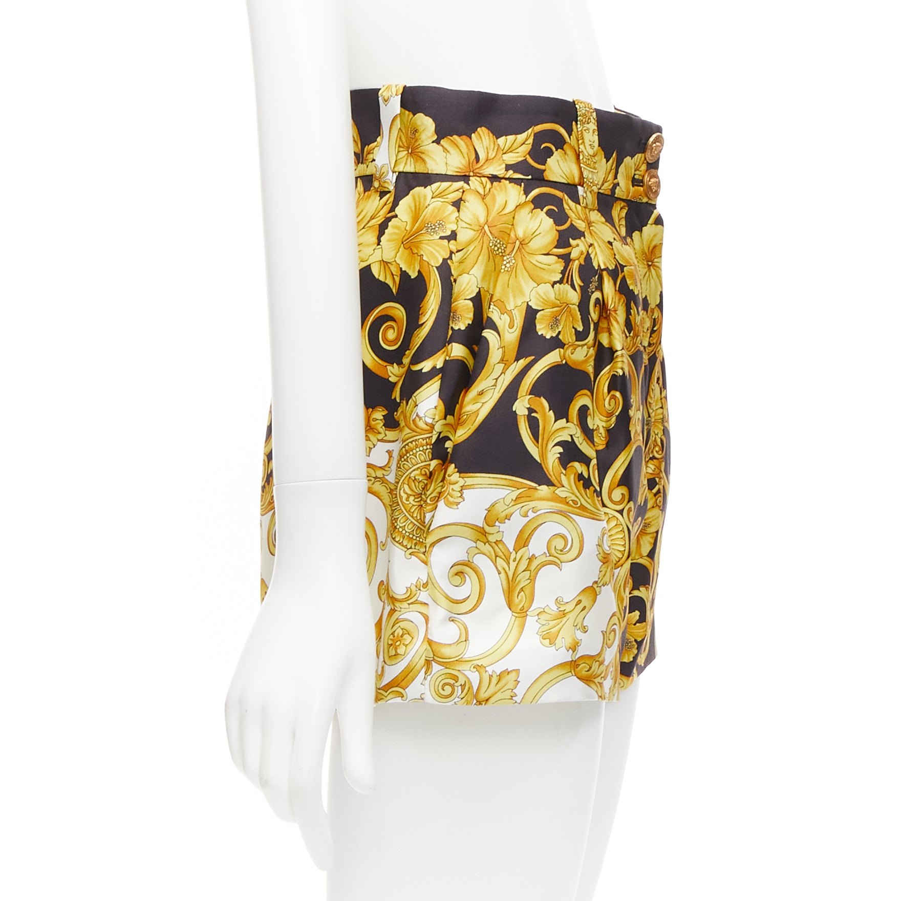 Versace Tribute Silk Shorts - Image 6