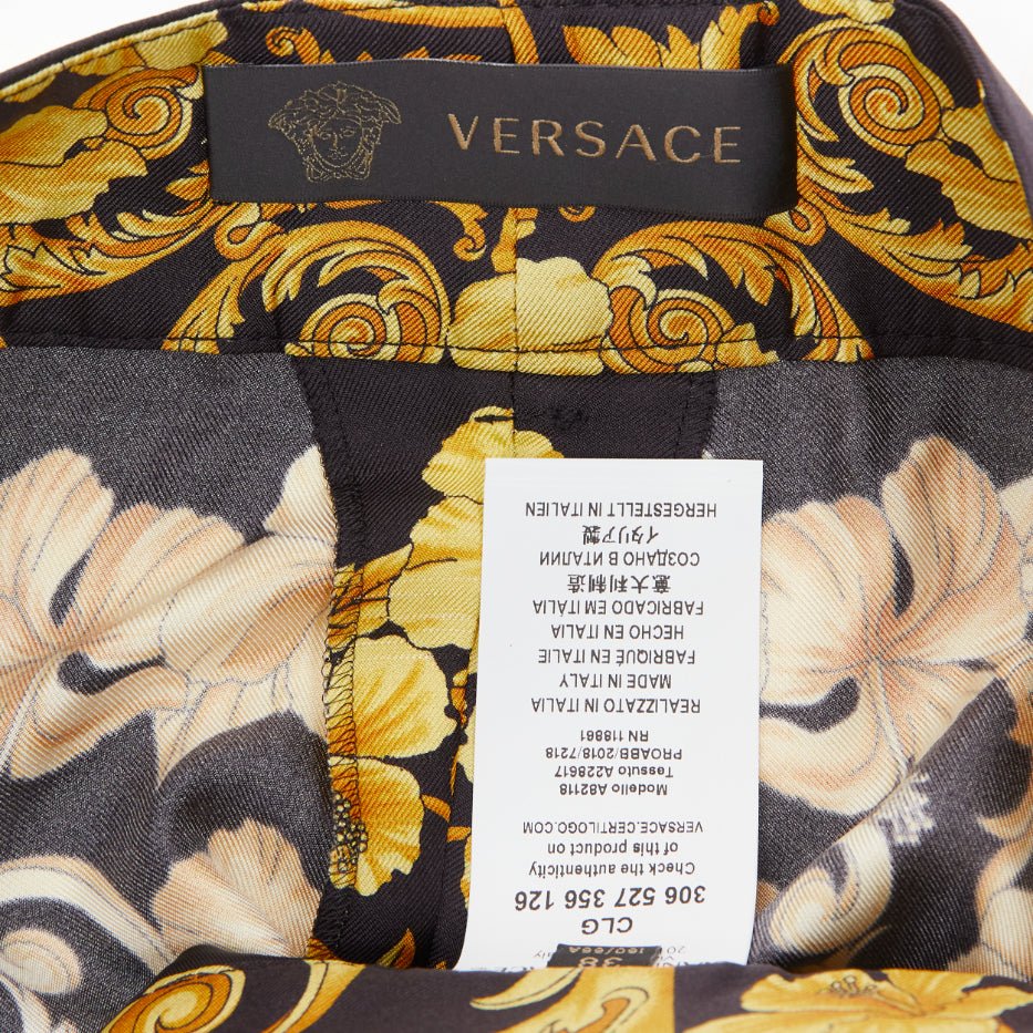 Versace Tribute Silk Shorts - Image 10