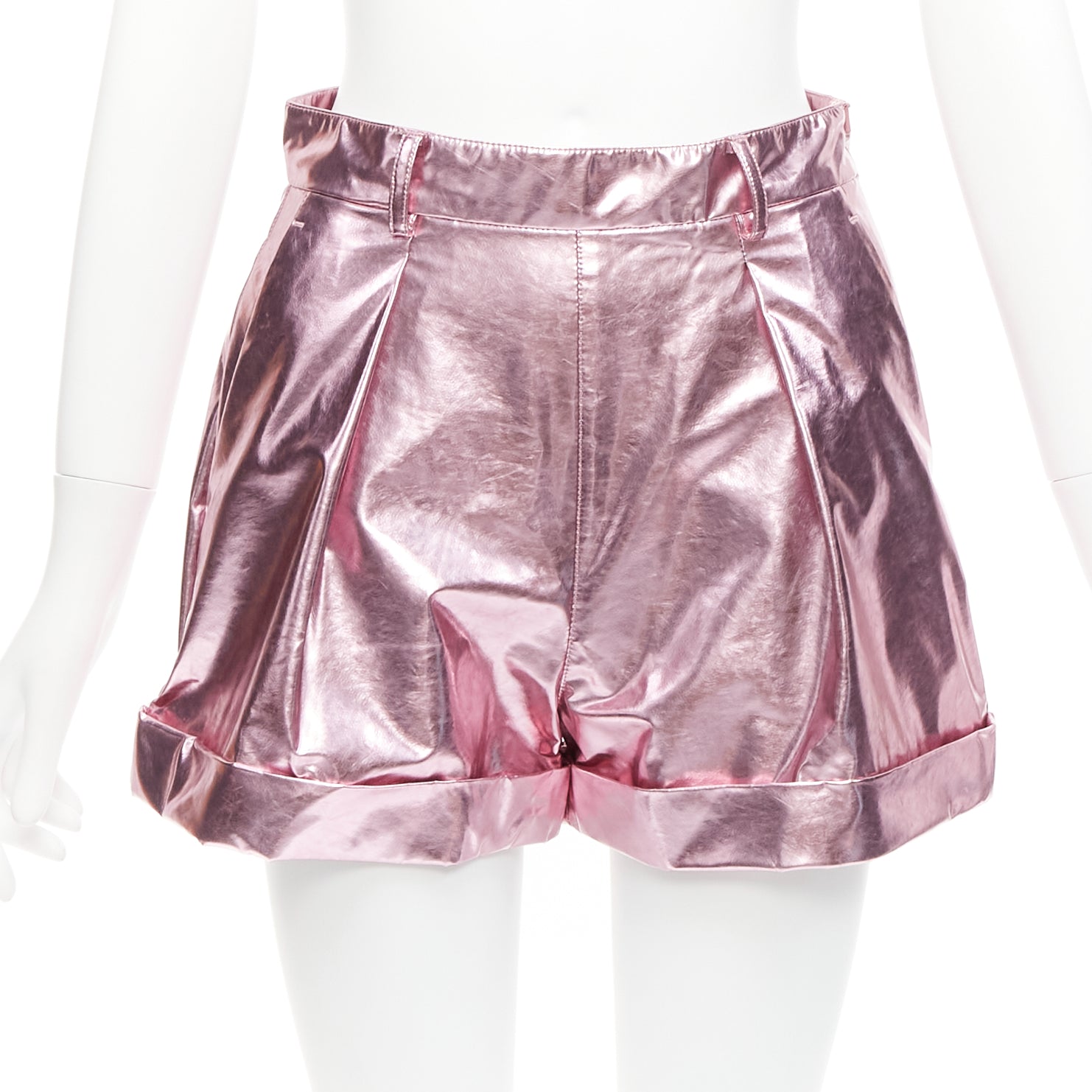 Philosophy Di Alberta Ferretti Pink Cuffed Shorts
