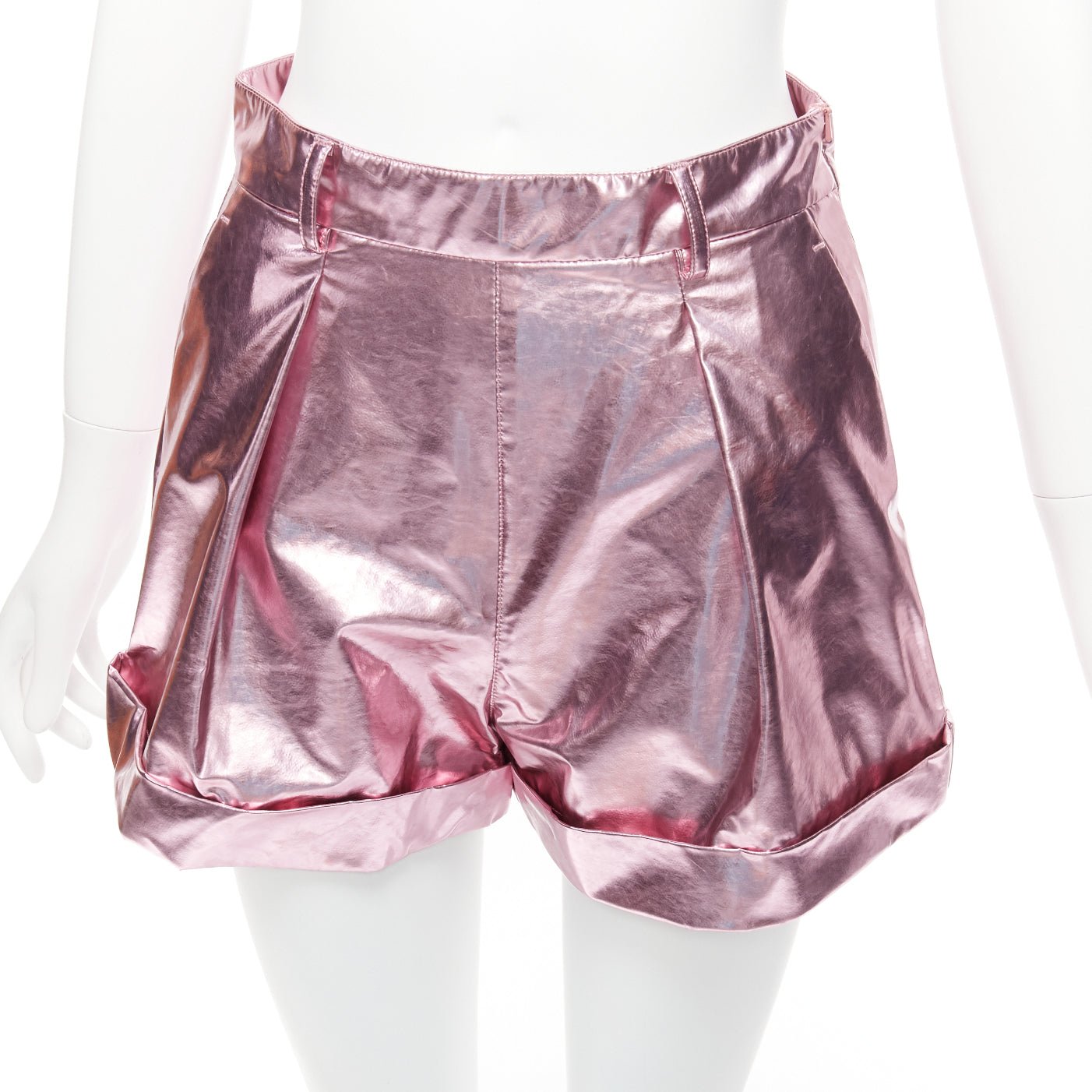 Philosophy Di Alberta Ferretti Pink Cuffed Shorts - Back view