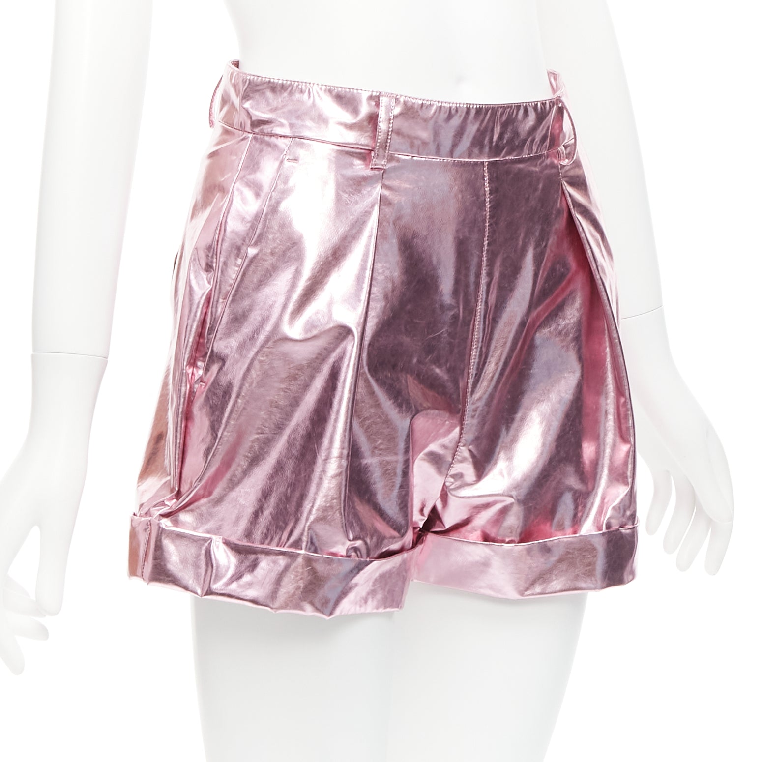 Philosophy Di Alberta Ferretti Pink Cuffed Shorts - Image 6