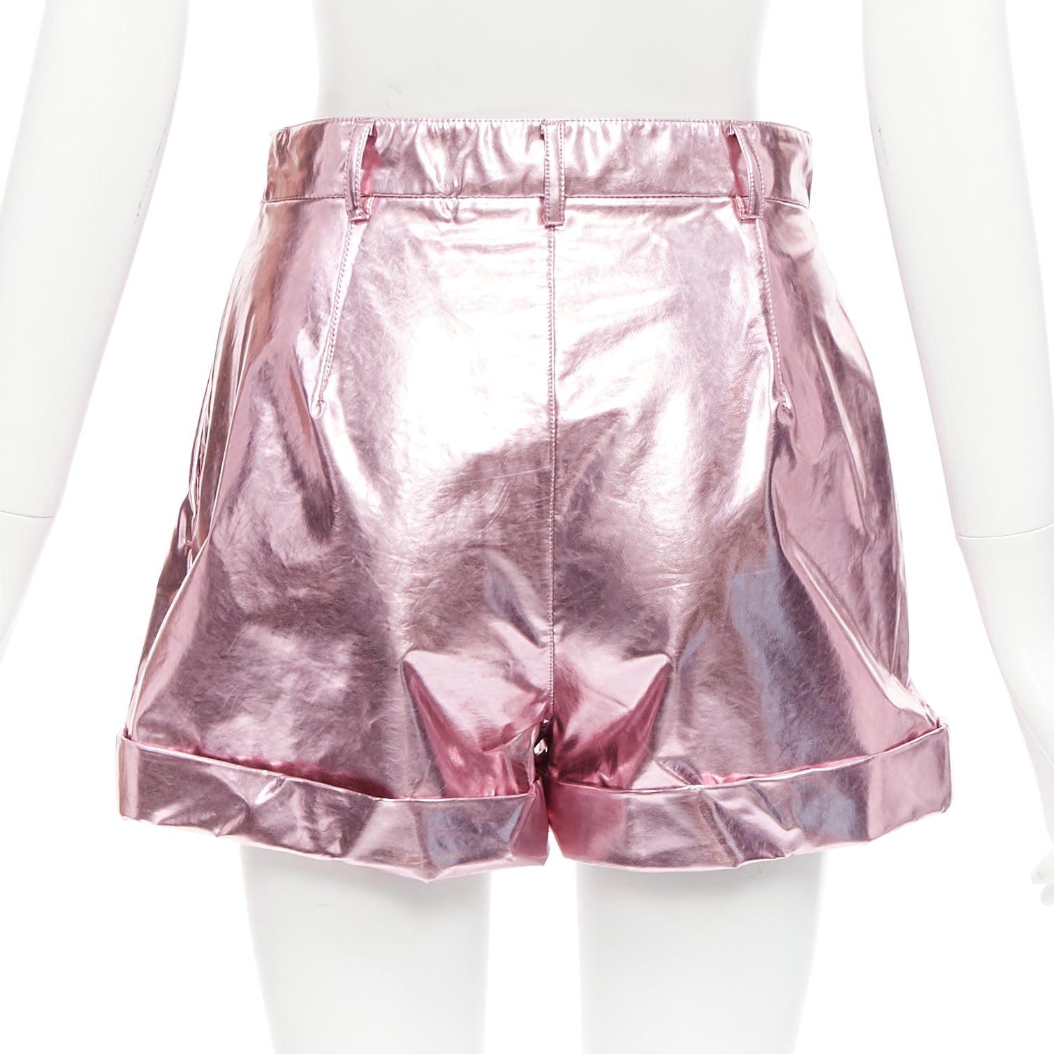 Philosophy Di Alberta Ferretti Pink Cuffed Shorts - Side view