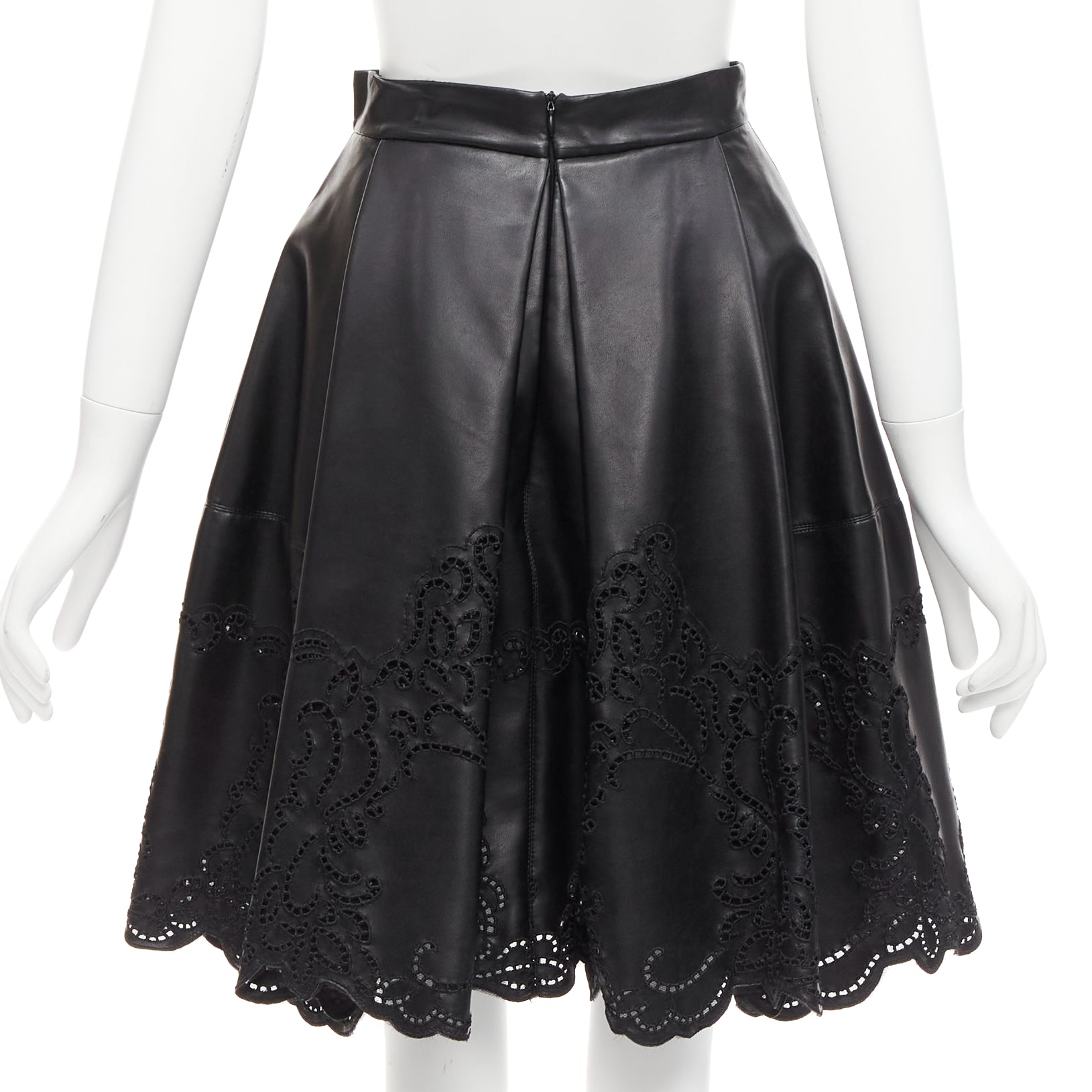 Ermanno Scervino Lattice Scalloped Skirt - Side view
