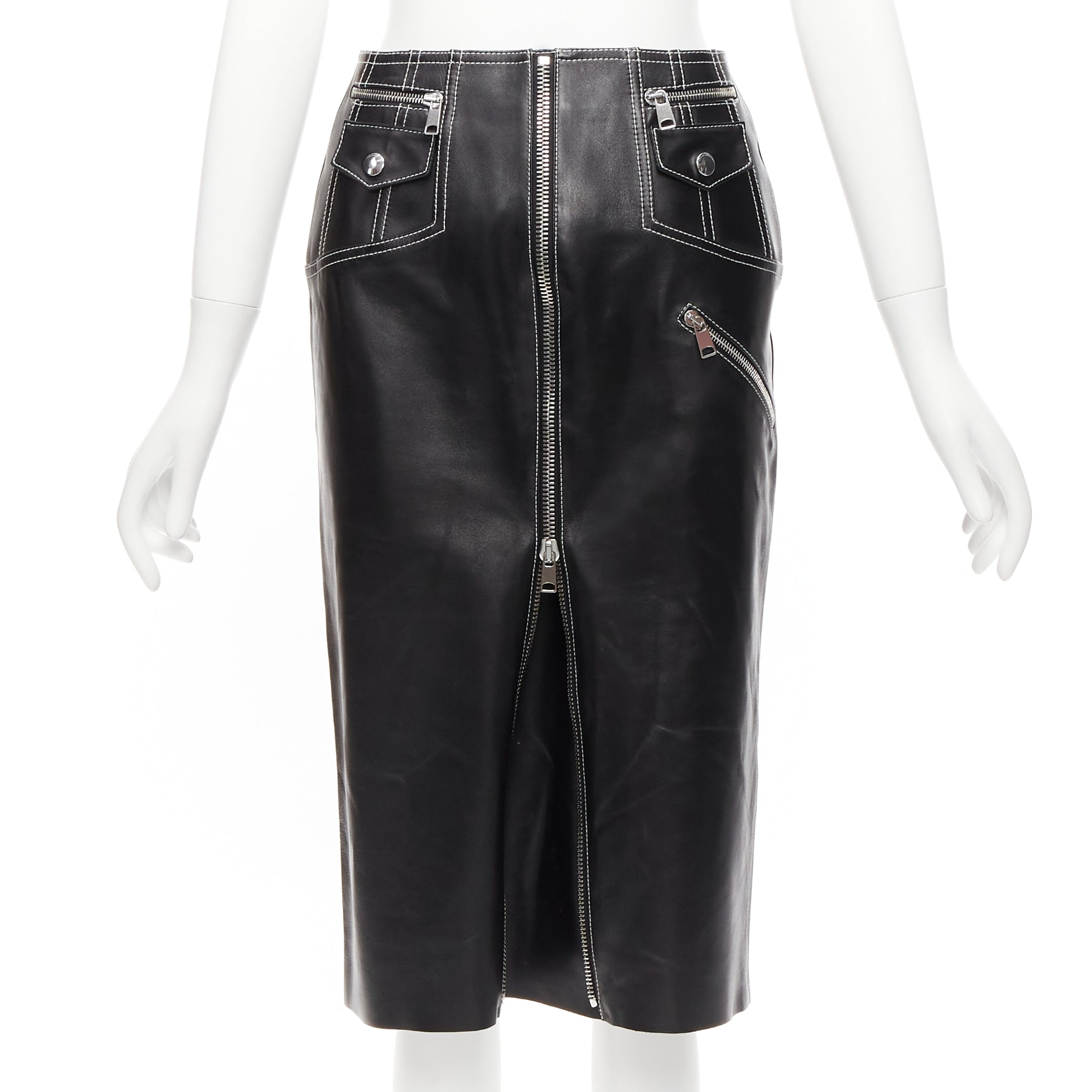 Alexander Mcqueen Biker Zip Skirt
