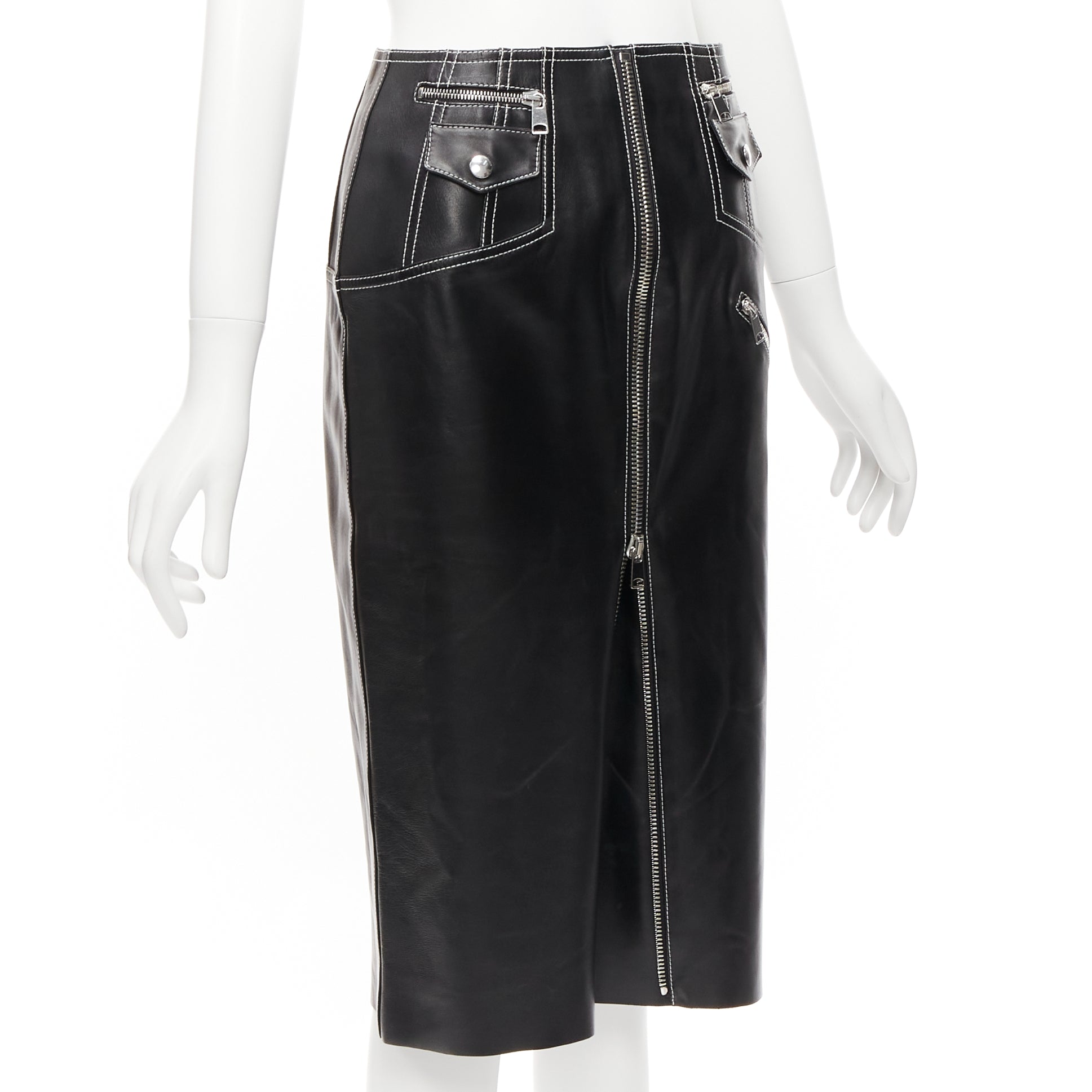 Alexander Mcqueen Biker Zip Skirt - Image 6