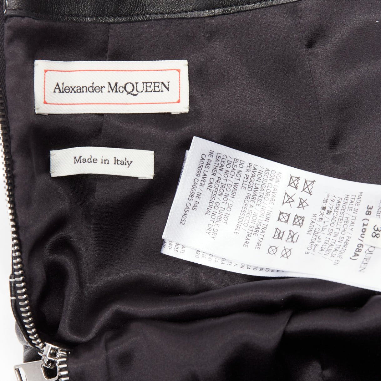 Alexander Mcqueen Biker Zip Skirt - Image 10