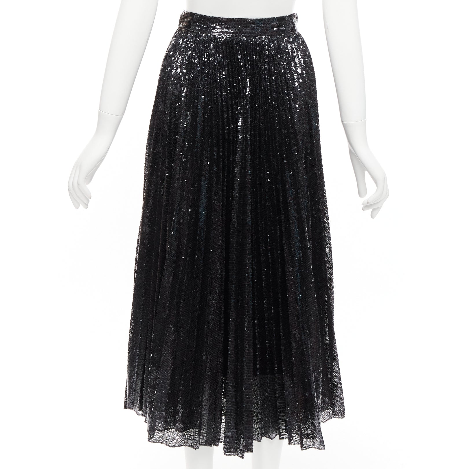 Valentino Garavani Sequins Plisse Skirt - Side view