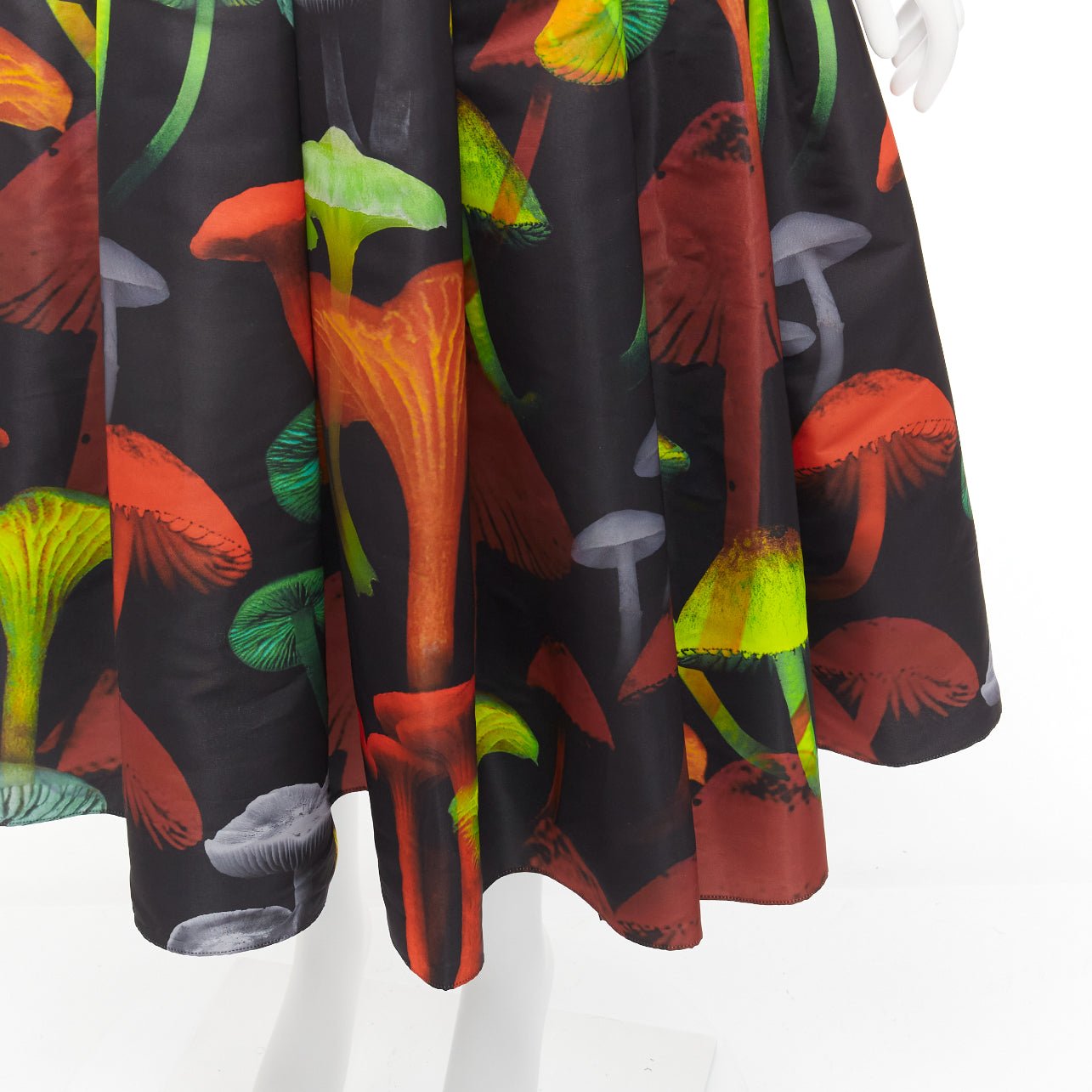 Alexander Mcqueen Mushroom Print Skirt - Back view