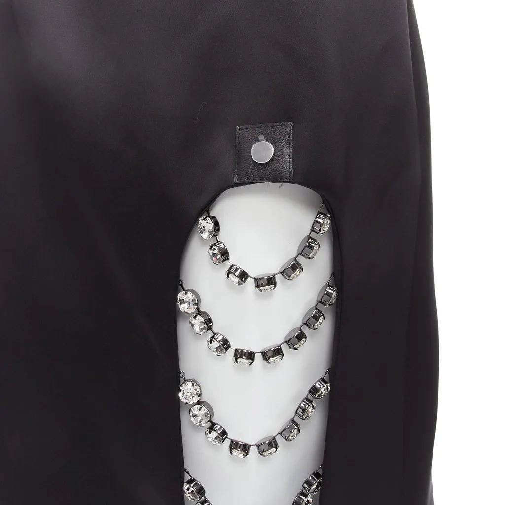 Christopher Kane Chain Slit Skirt Black Polyester Never worn - Back View