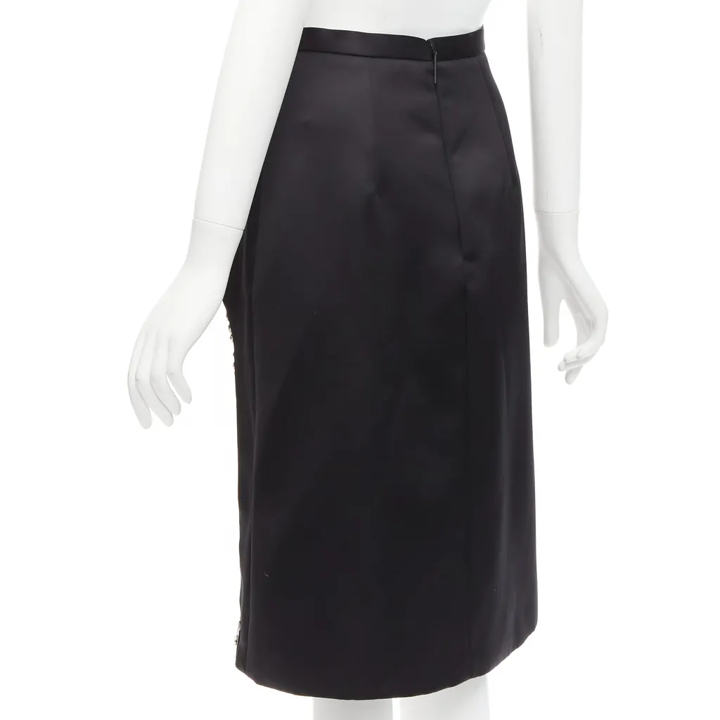 Christopher Kane Chain Slit Skirt Black Polyester Never worn - Box View