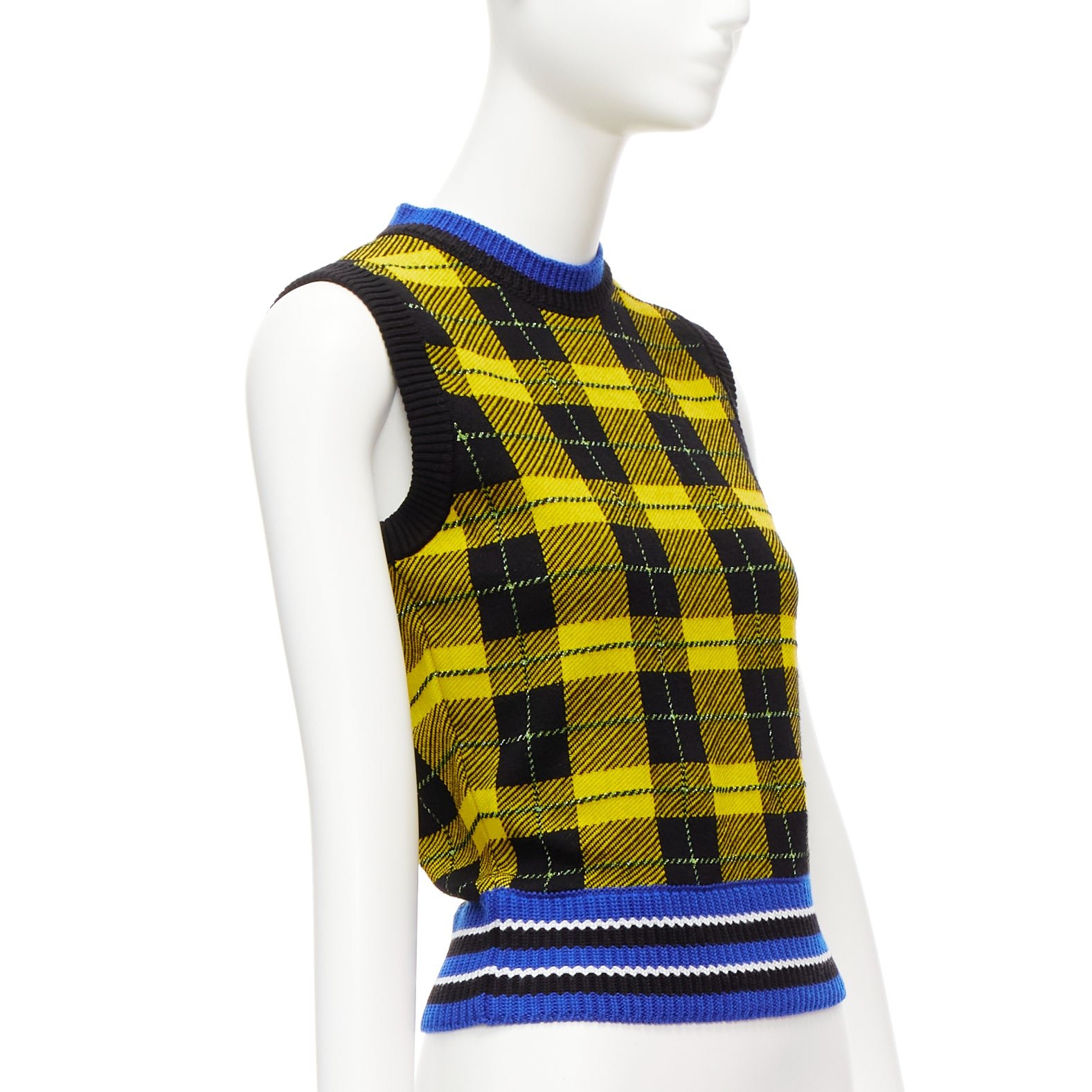 Versace Tartan Sweater Vest - Image 6