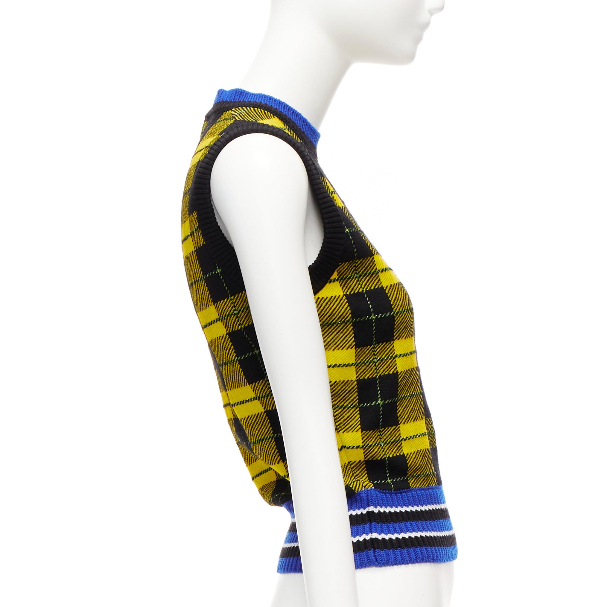 Versace Tartan Sweater Vest - 4