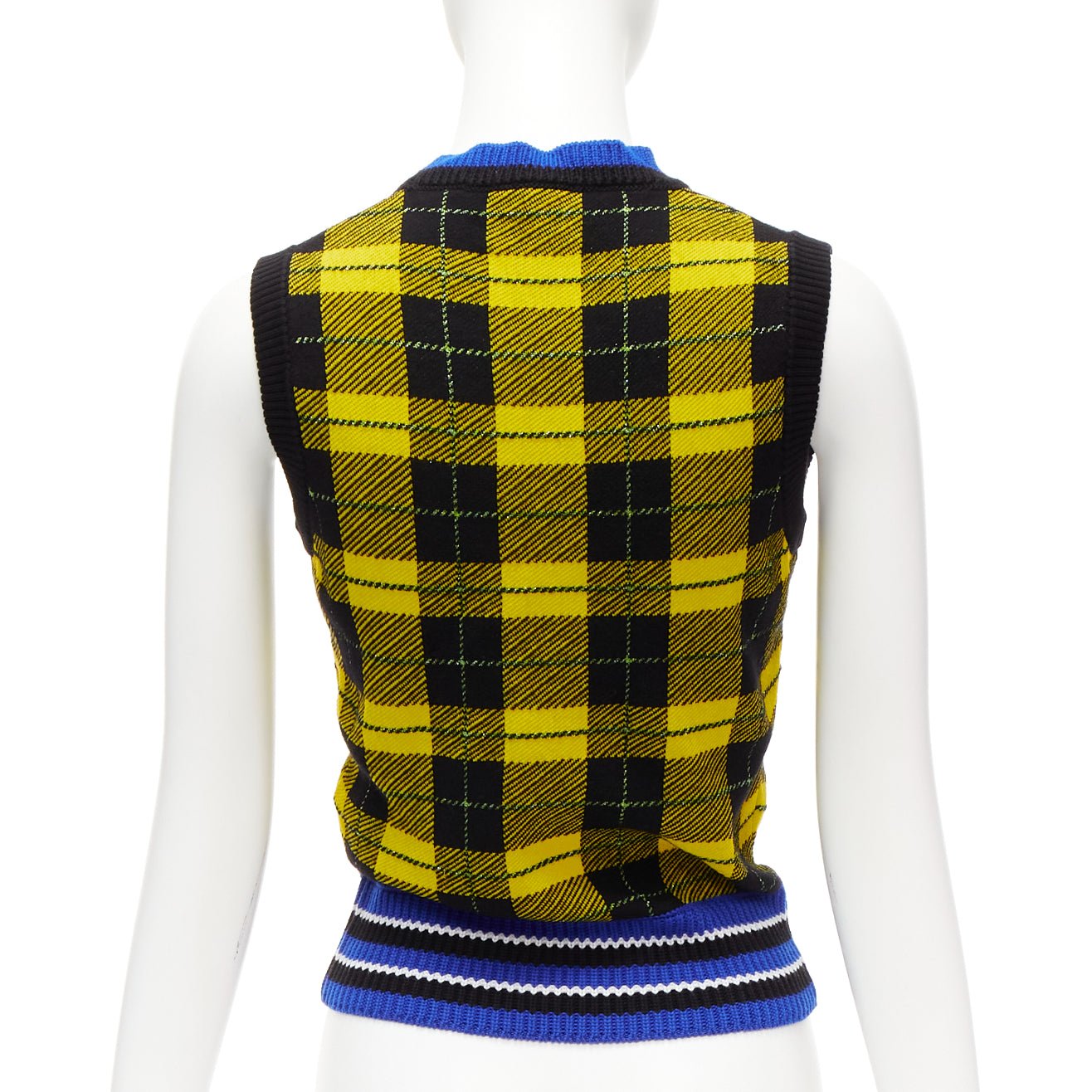 Versace Tartan Sweater Vest - Side view