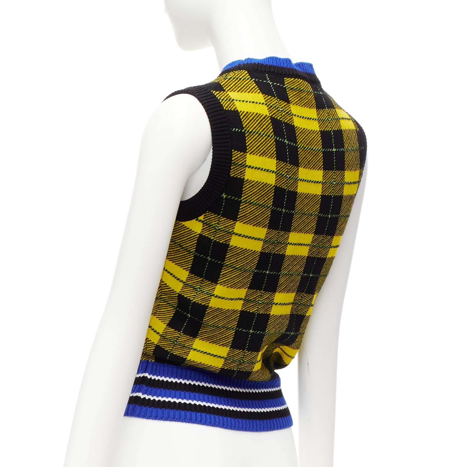 Versace Tartan Sweater Vest - Detail 1