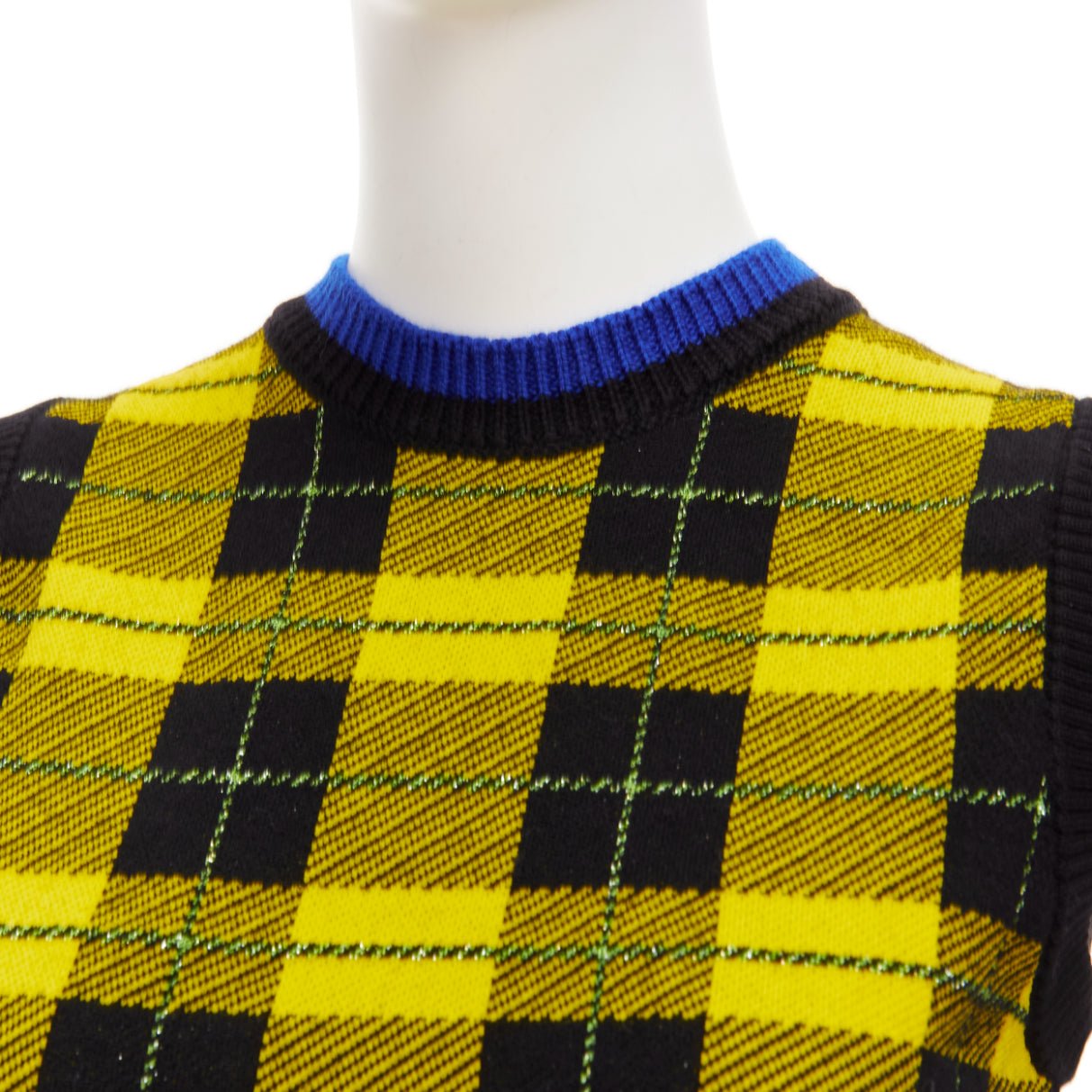 Versace Tartan Sweater Vest - Detail 2